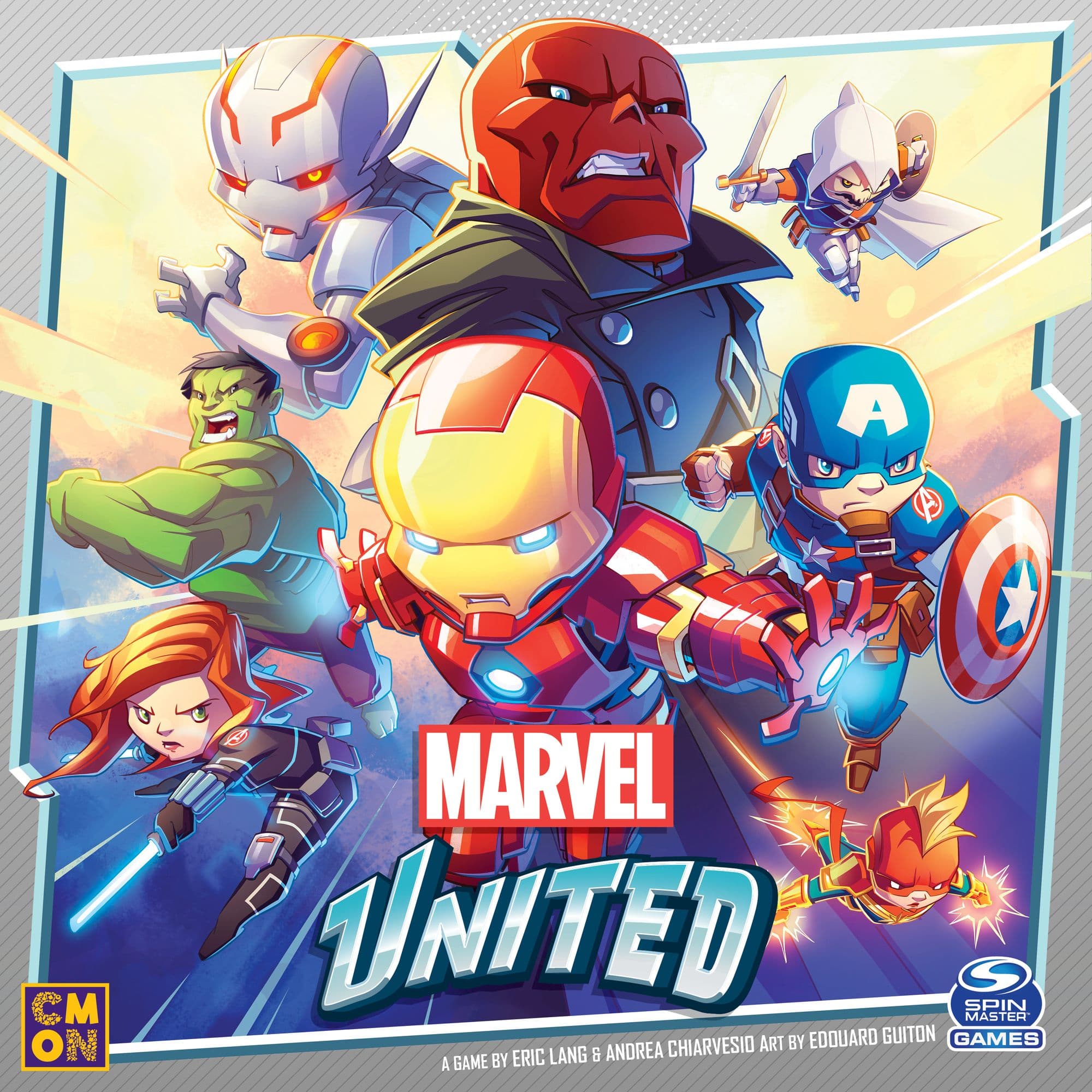 Portada juego de mesa Marvel United
