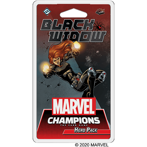 Portada juego de mesa Marvel Champions: El Juego de Cartas – Viuda Negra Pack de Héroe