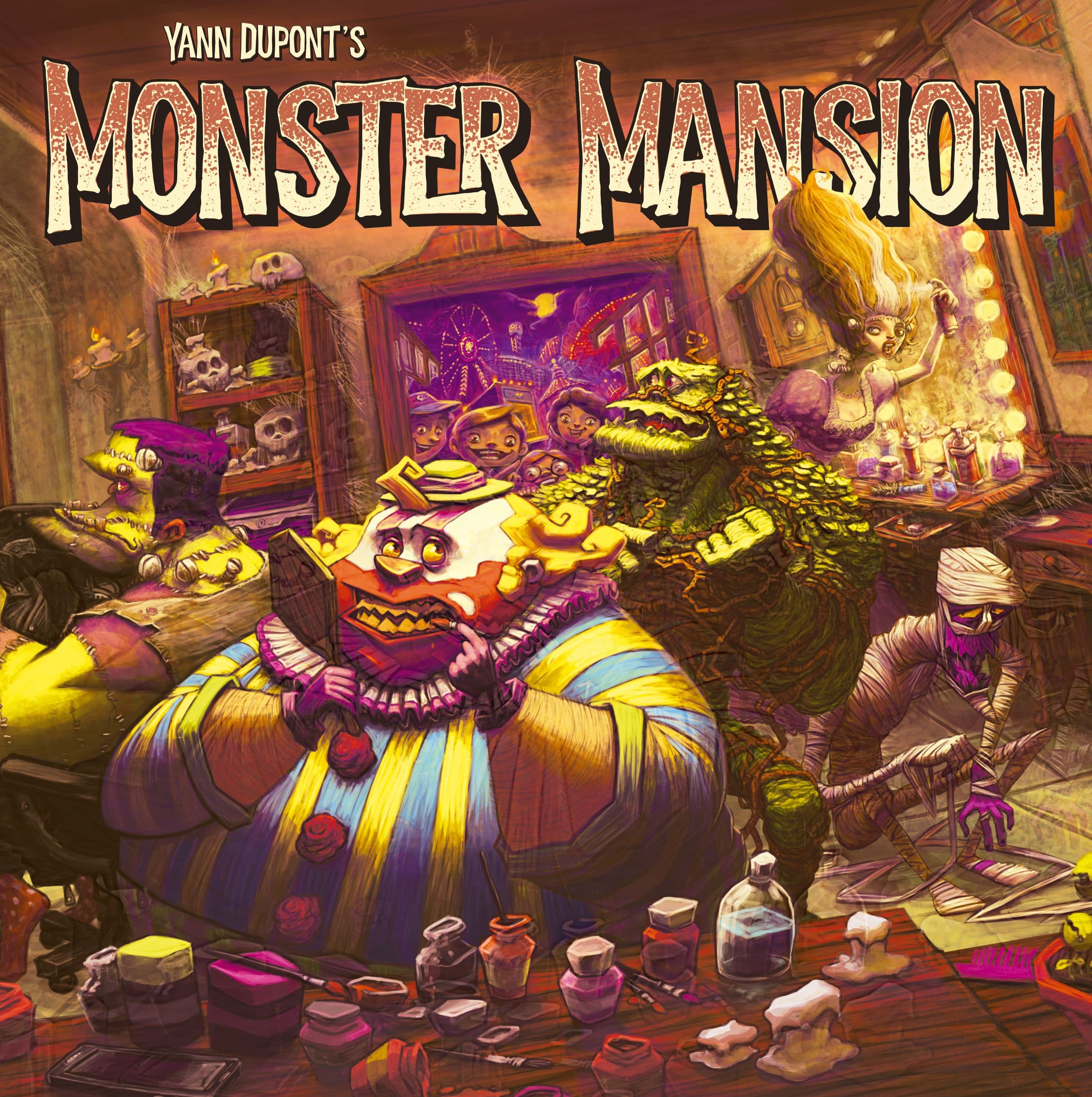 Portada juego de mesa Monster Mansion