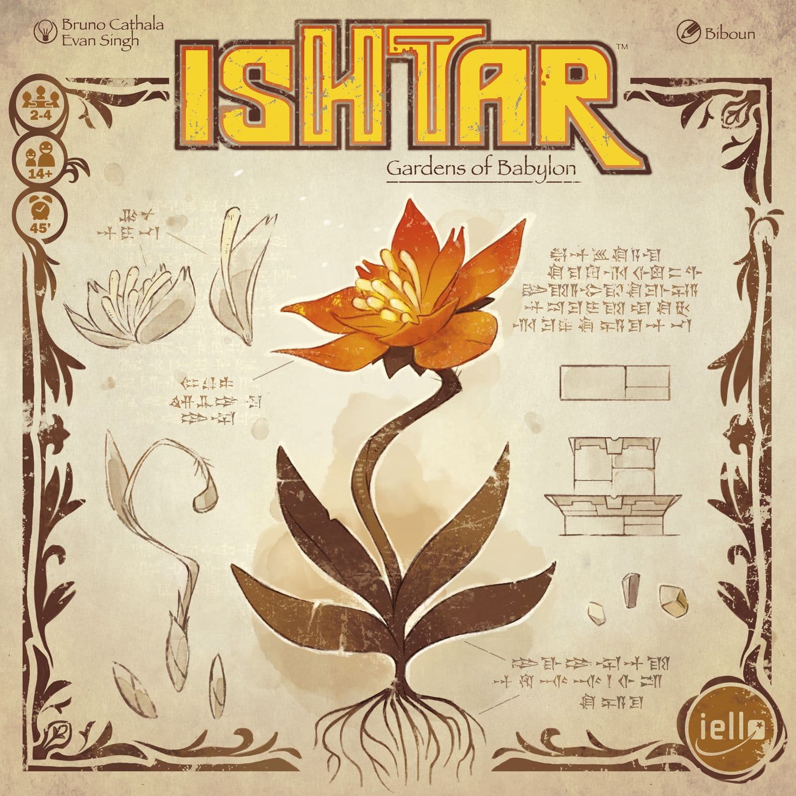 Portada juego de mesa Ishtar: Jardines de Babilonia