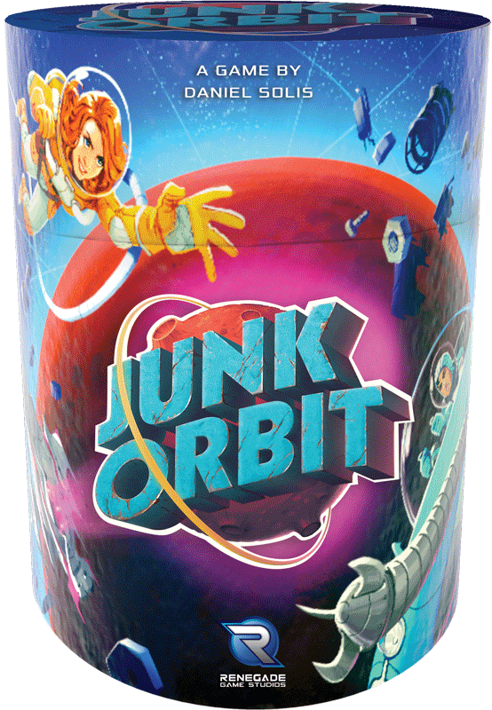 Portada juego de mesa Junk Orbit