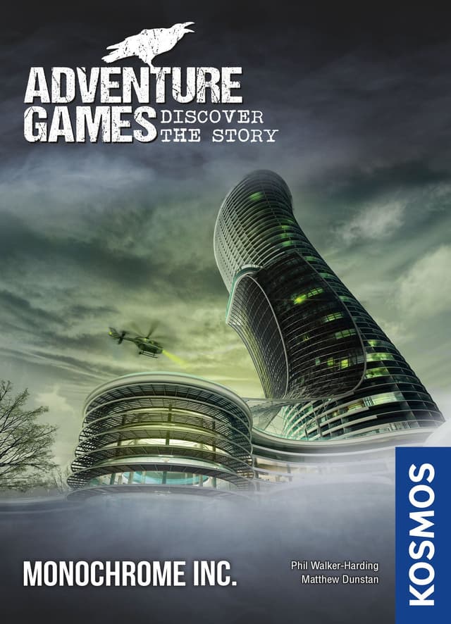 Portada juego de mesa Adventure Games: Monocromo S.A.