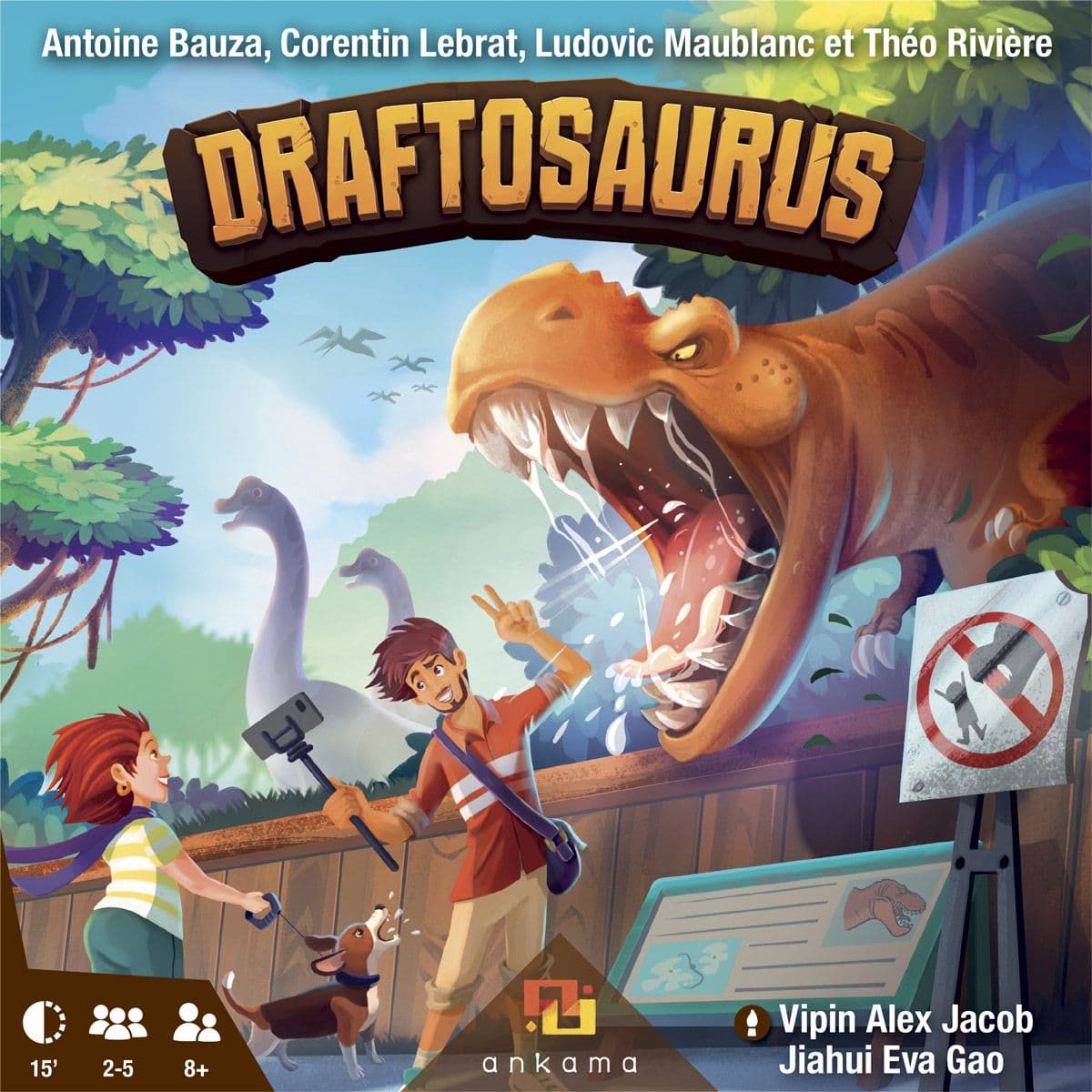 Portada juego de mesa Draftosaurus