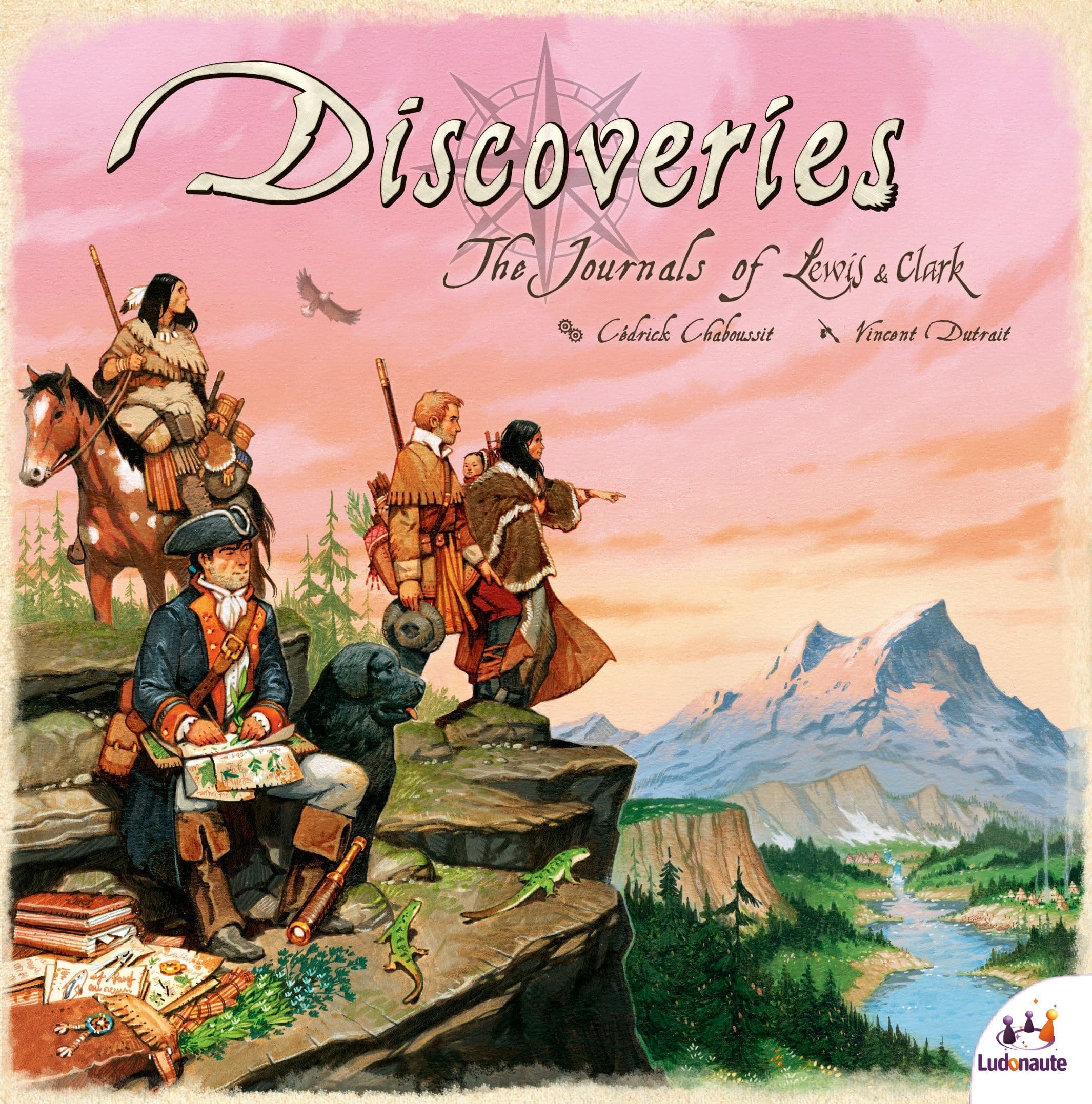 Portada juego de mesa Discoveries: The Journals of Lewis and Clark
