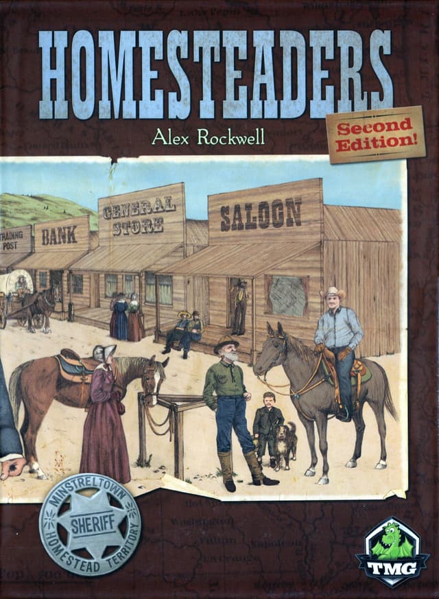 Portada juego de mesa Homesteaders