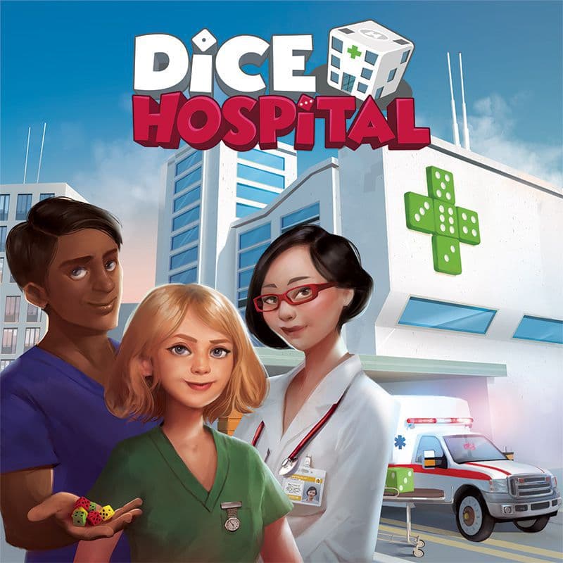 Portada juego de mesa Dice Hospital