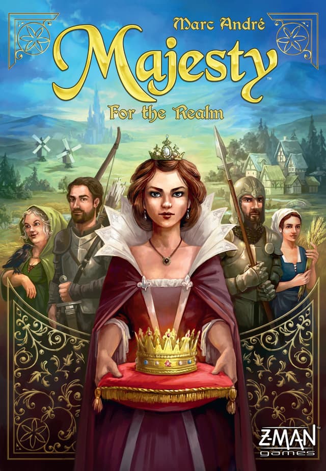 Portada juego de mesa Majesty: La corona del reino