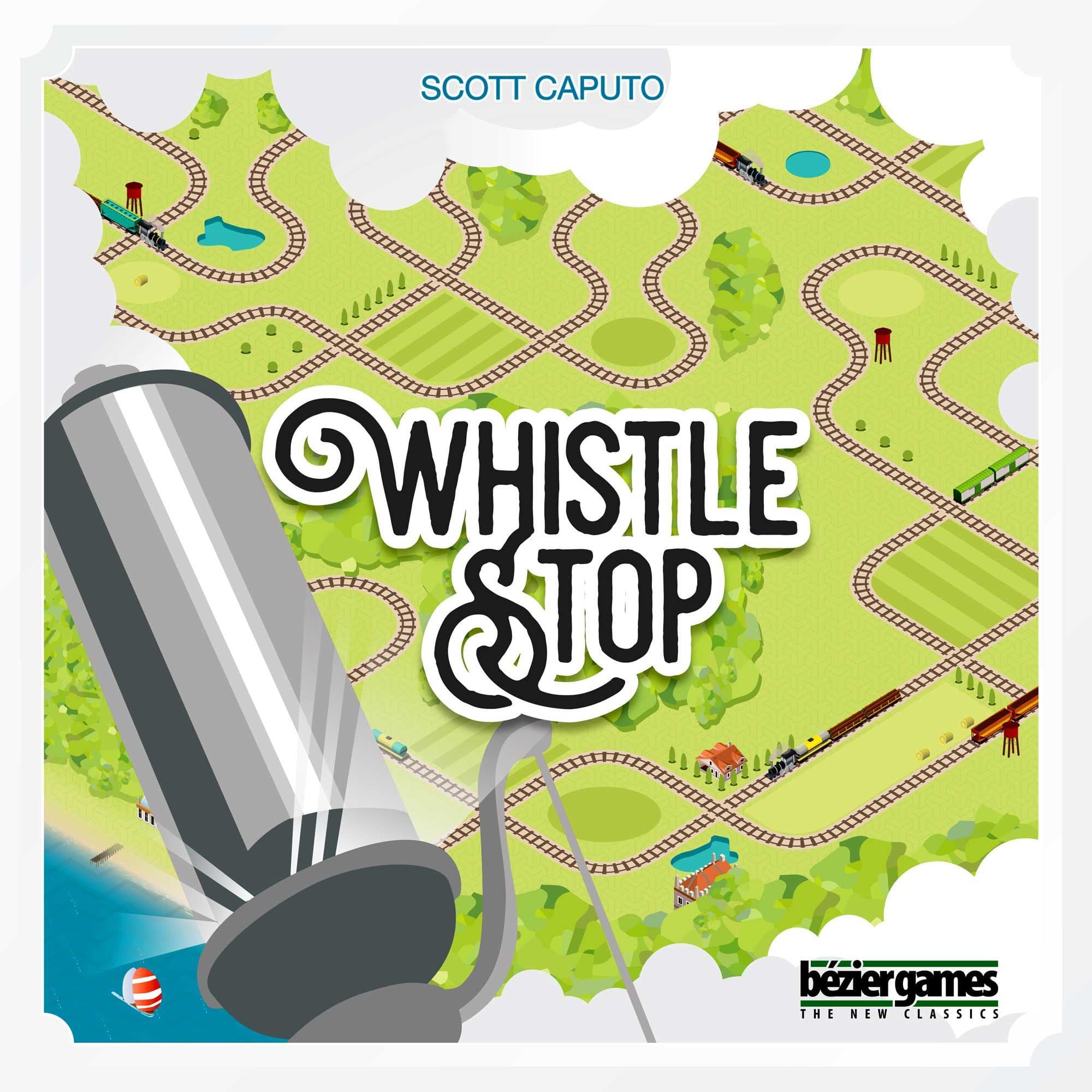Portada juego de mesa Whistle Stop