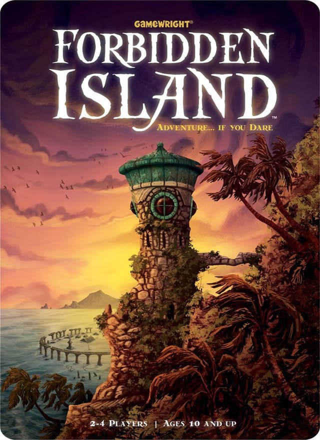 Portada juego de mesa La Isla Prohibida