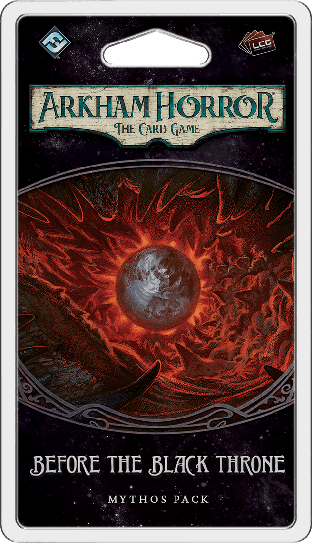 Portada juego de mesa Arkham Horror: El Juego de Cartas – Ante el Trono Negro: Pack de Mitos