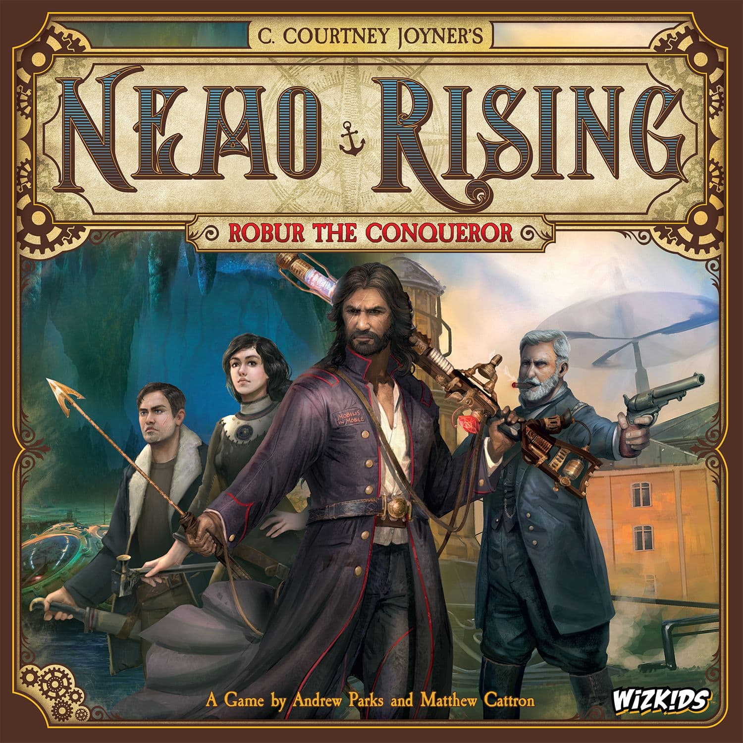 Portada juego de mesa Nemo Rising: Robur the Conqueror
