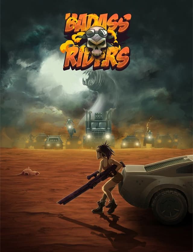 Portada juego de mesa Badass Riders