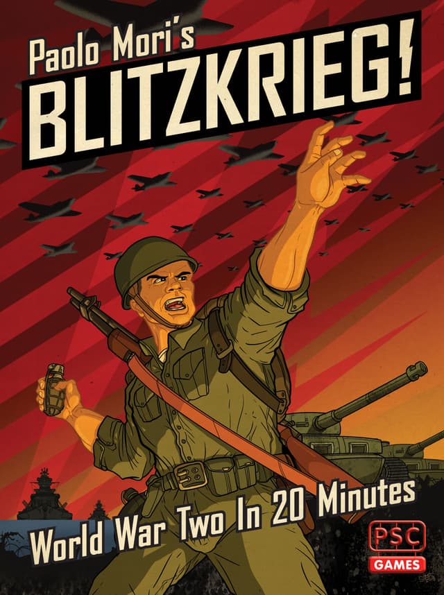 Portada juego de mesa Blitzkrieg!: La Segunda Guerra Mundial en 20 Minutos