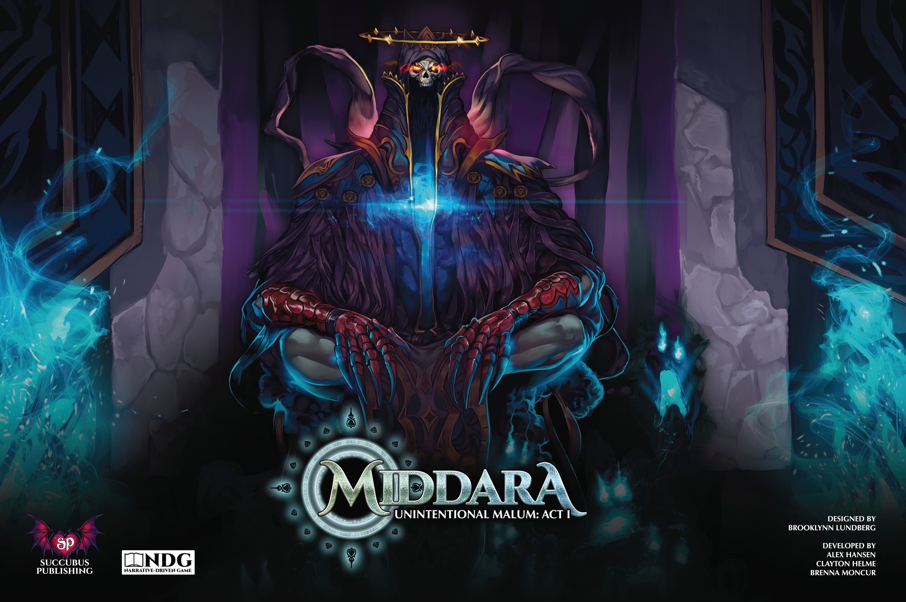Portada juego de mesa Middara: Unintentional Malum – Act 1