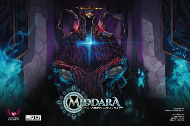 Portada juego de mesa Middara: Unintentional Malum – Act 1