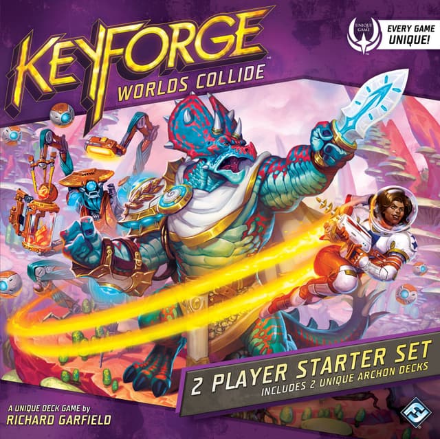 Portada juego de mesa Keyforge: Mundos en Colisión