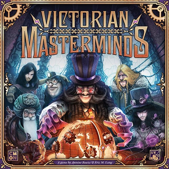 Portada juego de mesa Genios Victorianos
