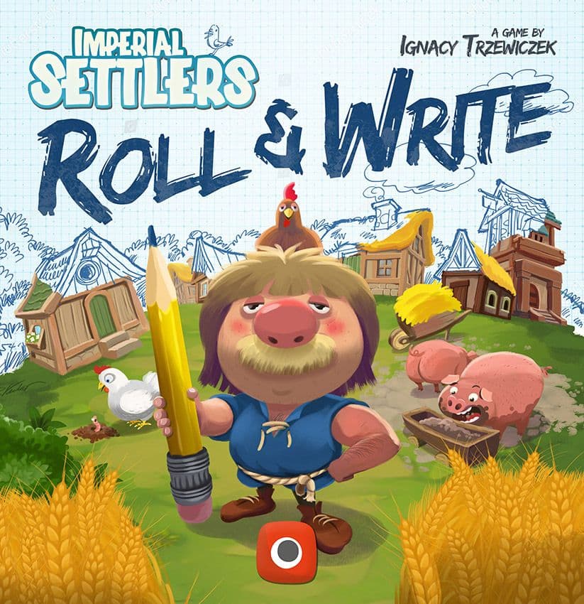 Portada juego de mesa COLONOS DEL IMPERIO: ROLL & WRITE