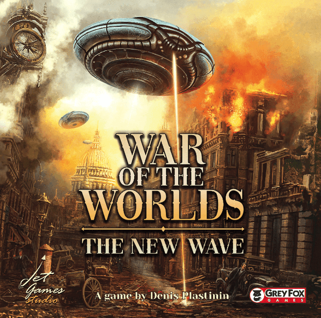Portada juego de mesa La Guerra de los Mundos: Nueva Oleada