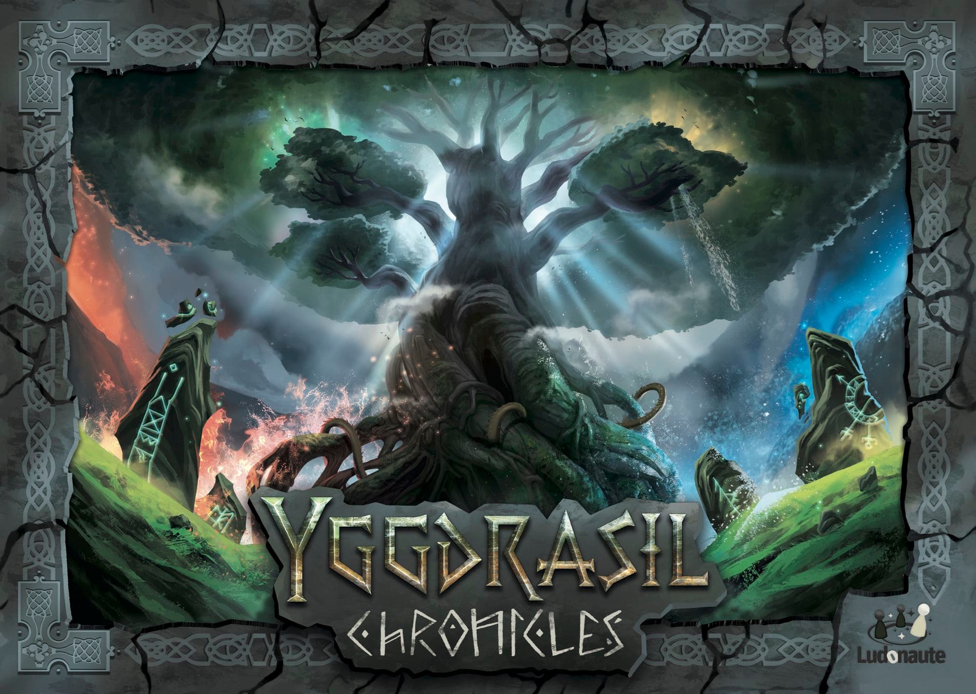 Portada juego de mesa Yggdrasil Chronicles