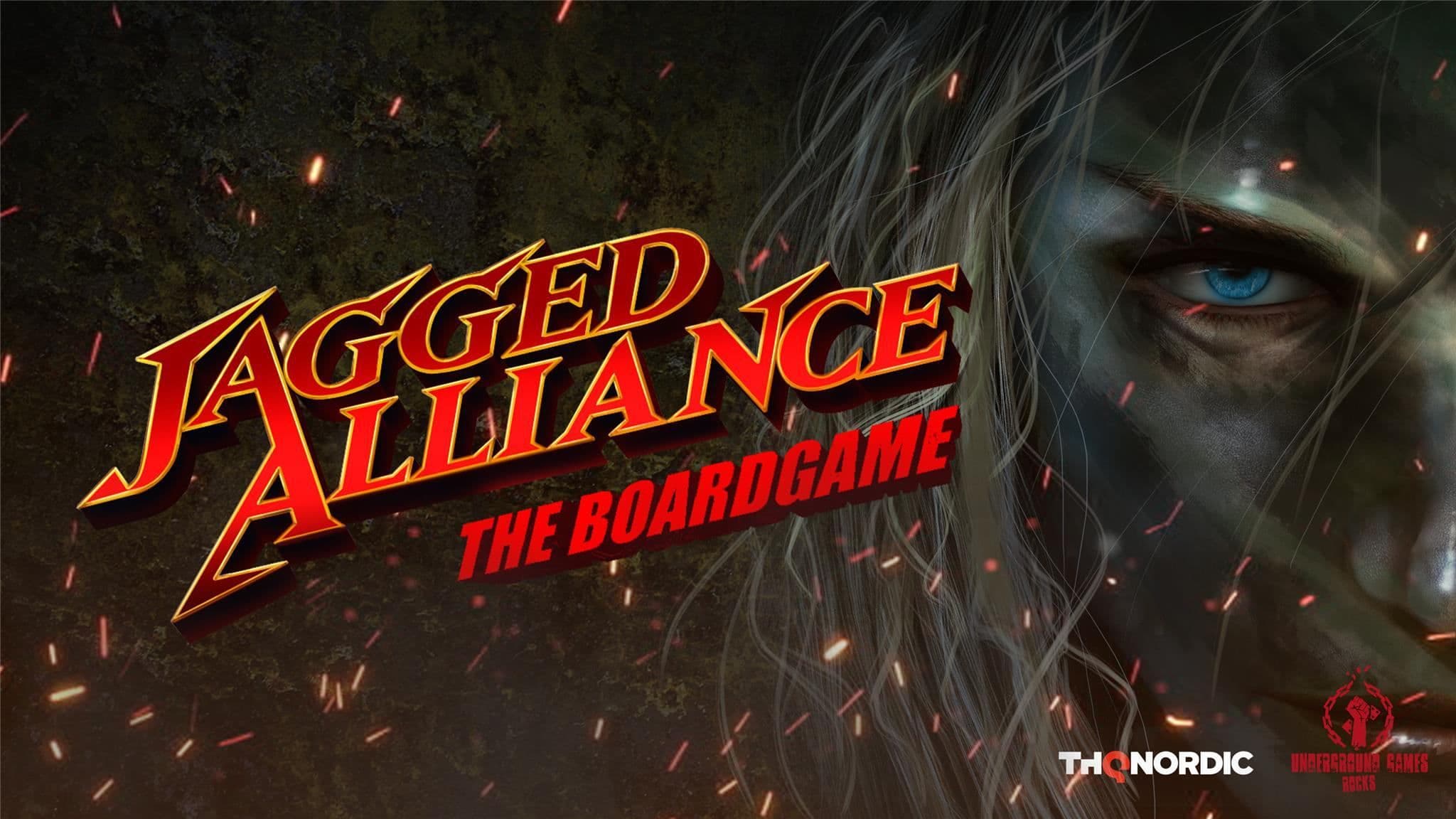 Portada juego de mesa Jagged Alliance: The Board Game
