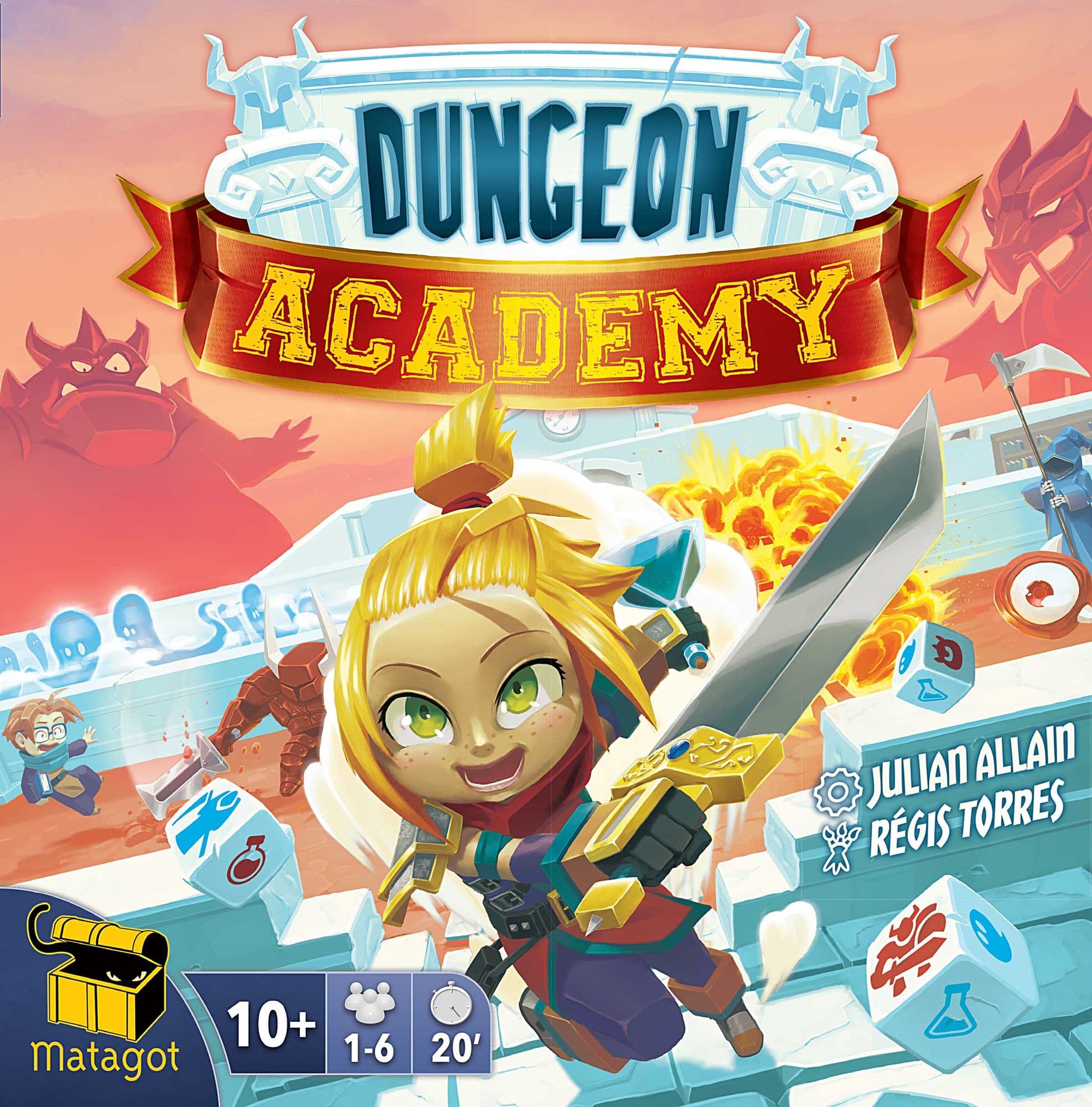 Portada juego de mesa Dungeon Academy
