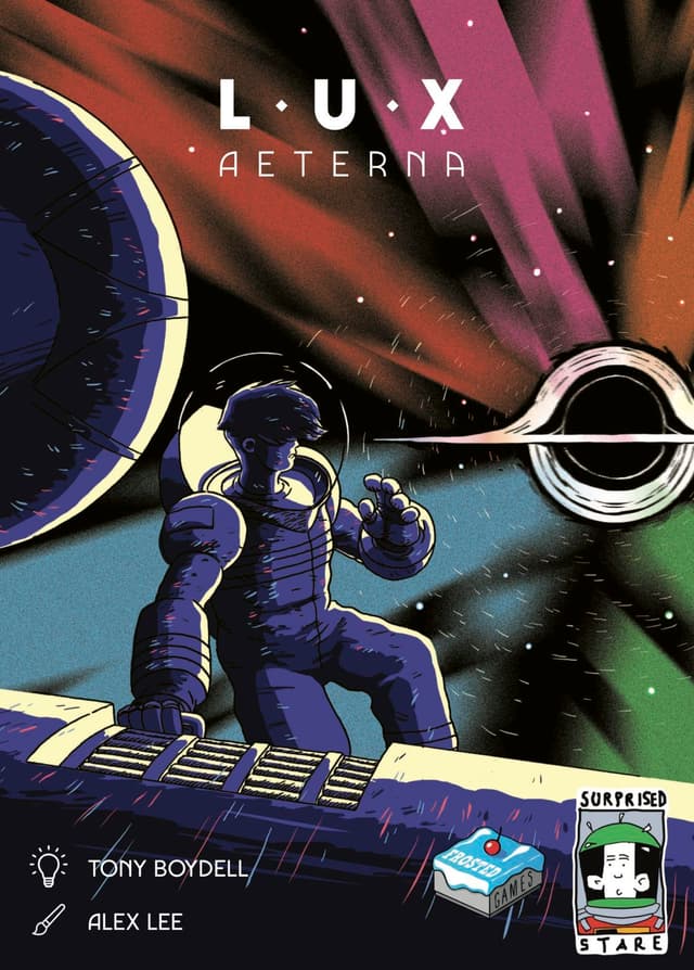 Portada juego de mesa Lux Aeterna