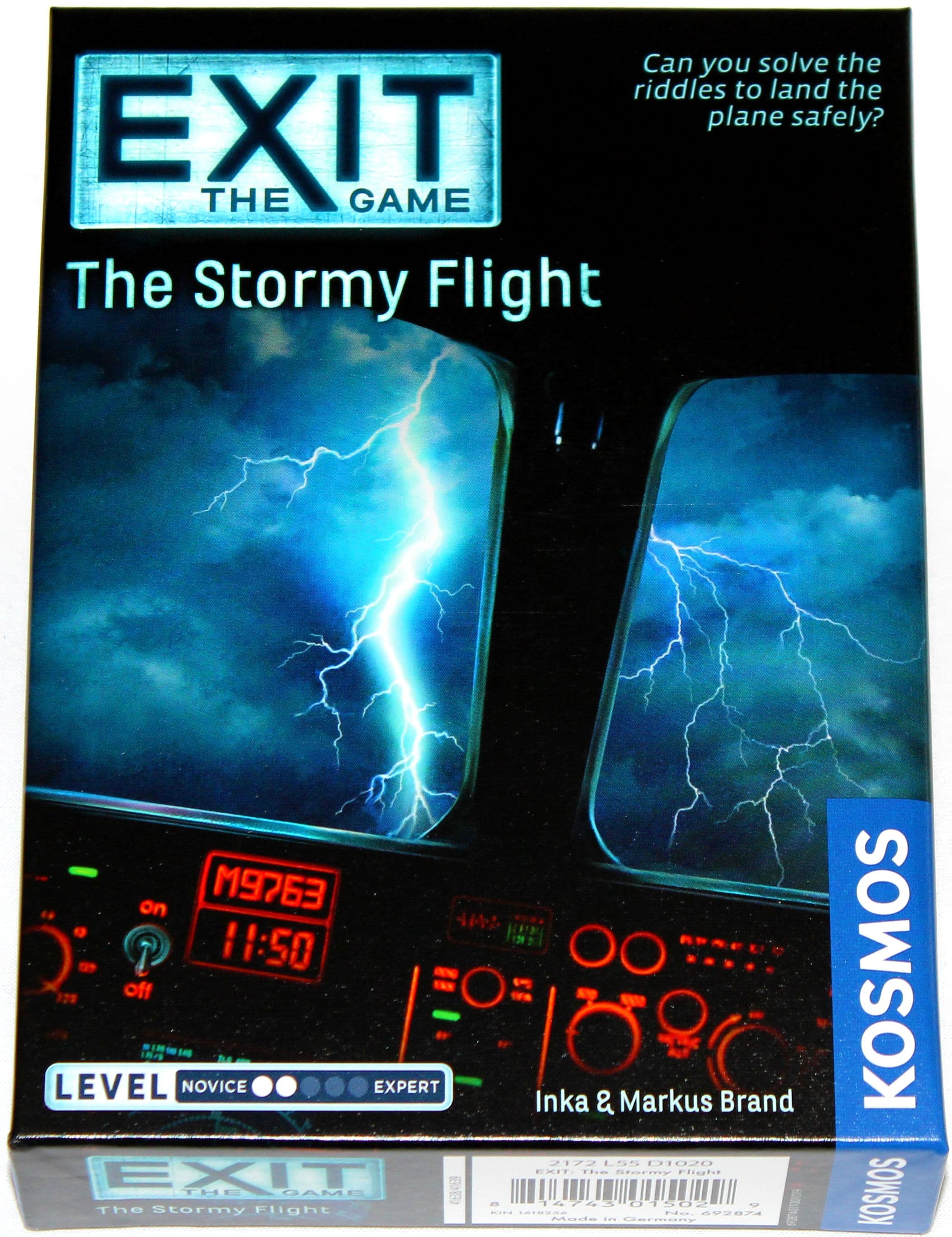Portada juego de mesa Exit: Vuelo hacia lo desconocido