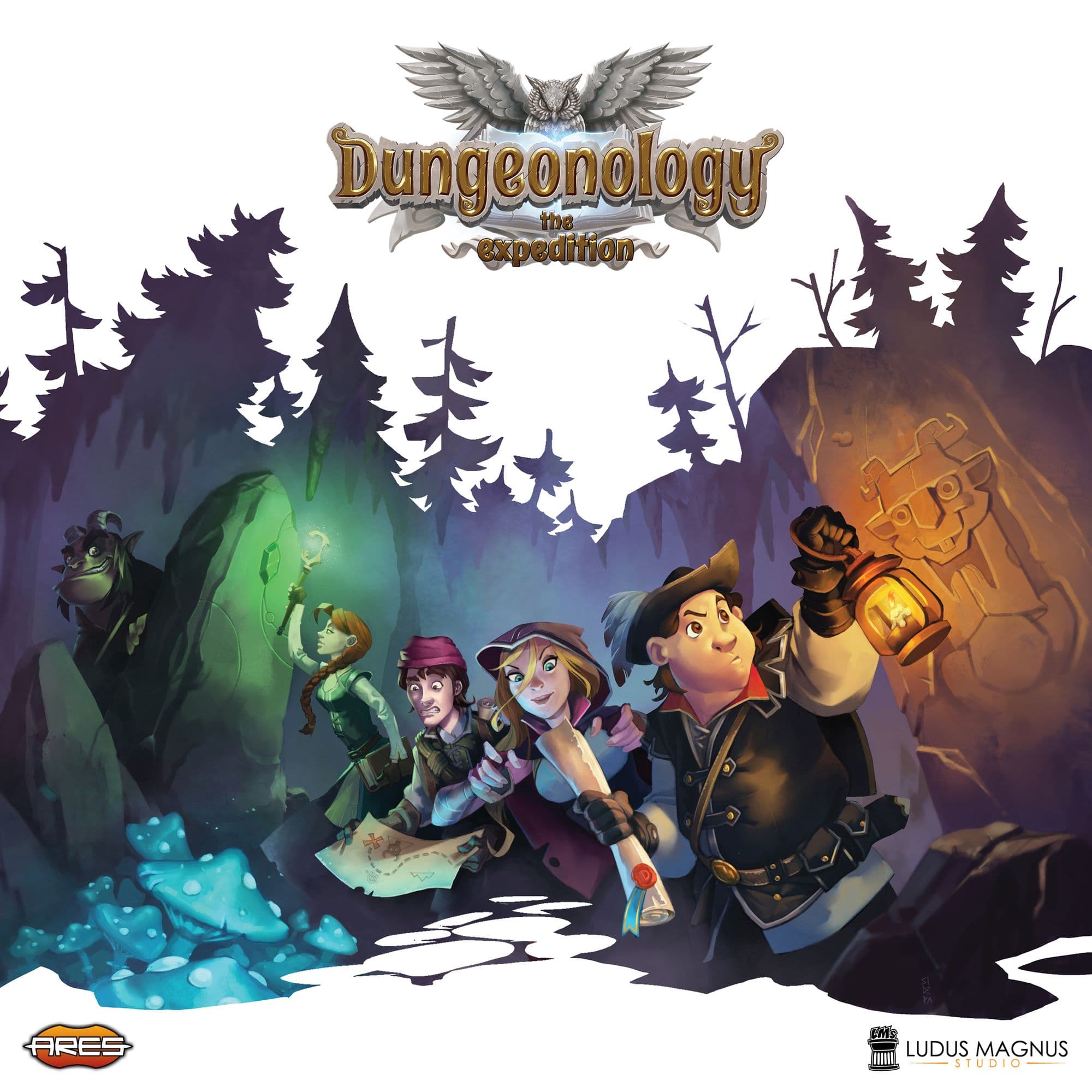 Portada juego de mesa Dungeonology: The Expedition