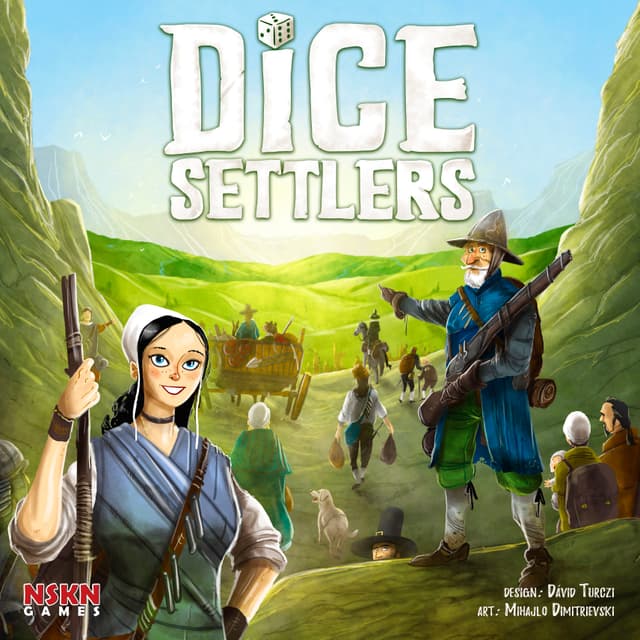 Portada juego de mesa Dados y Colonos