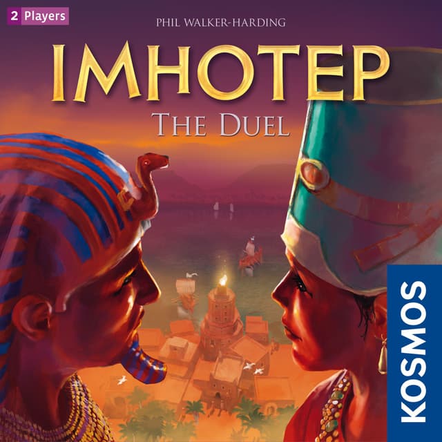 Portada juego de mesa Imhotep: The Duel