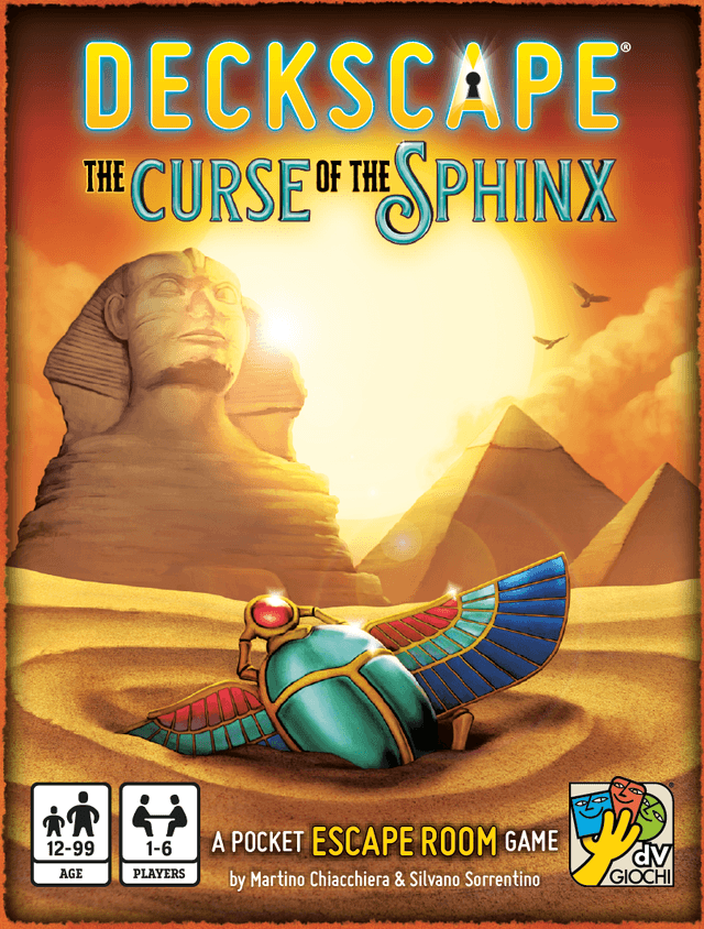 Portada juego de mesa ¡Escapa! La maldición de la esfinge