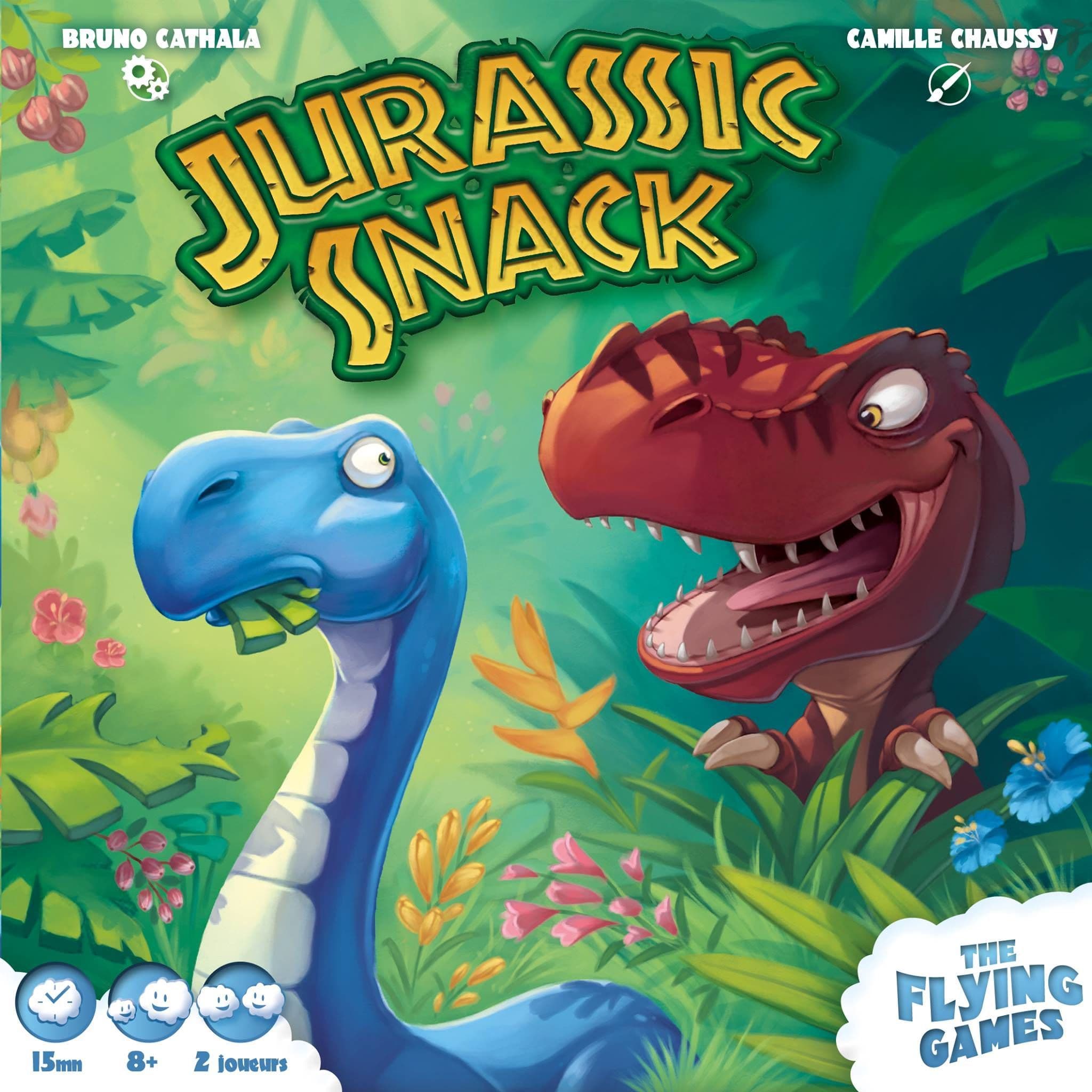 Portada juego de mesa Merienda Jurásica