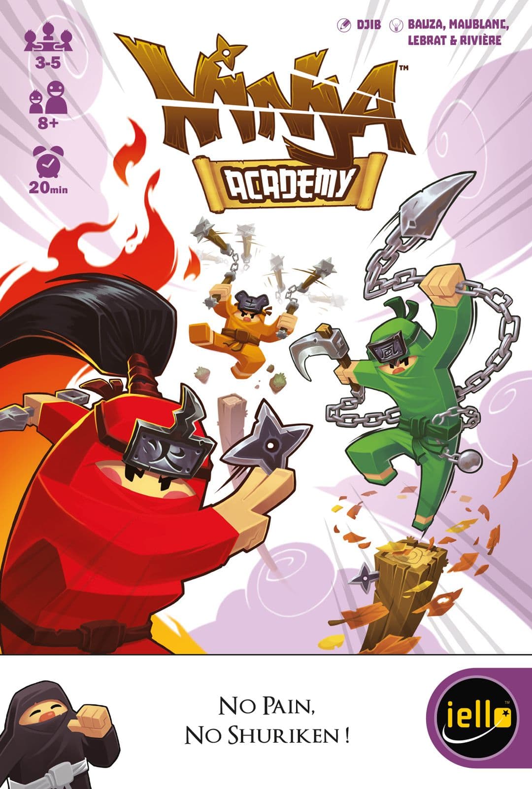 Portada juego de mesa Academia ninja
