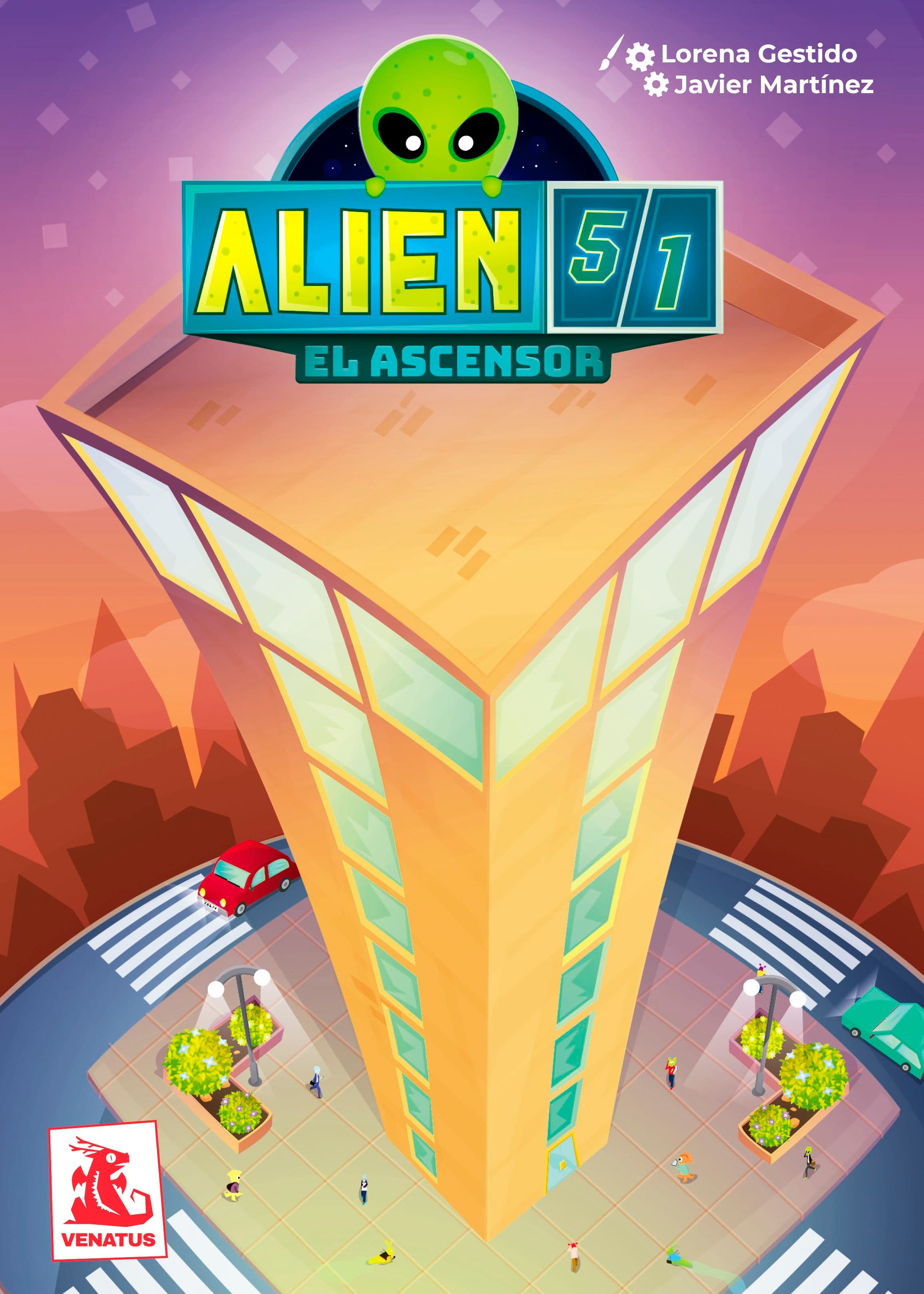 Portada juego de mesa Alien 51: El ascensor