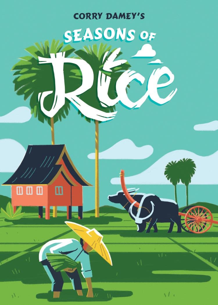 Portada juego de mesa Campos de Arroz
