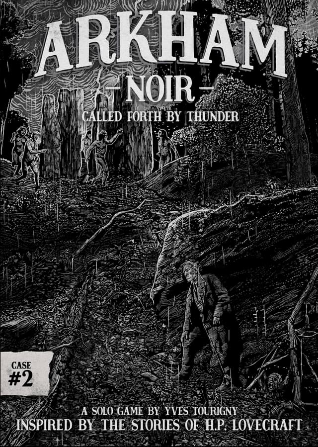 Portada juego de mesa Arkham Noir: Invocado por el trueno