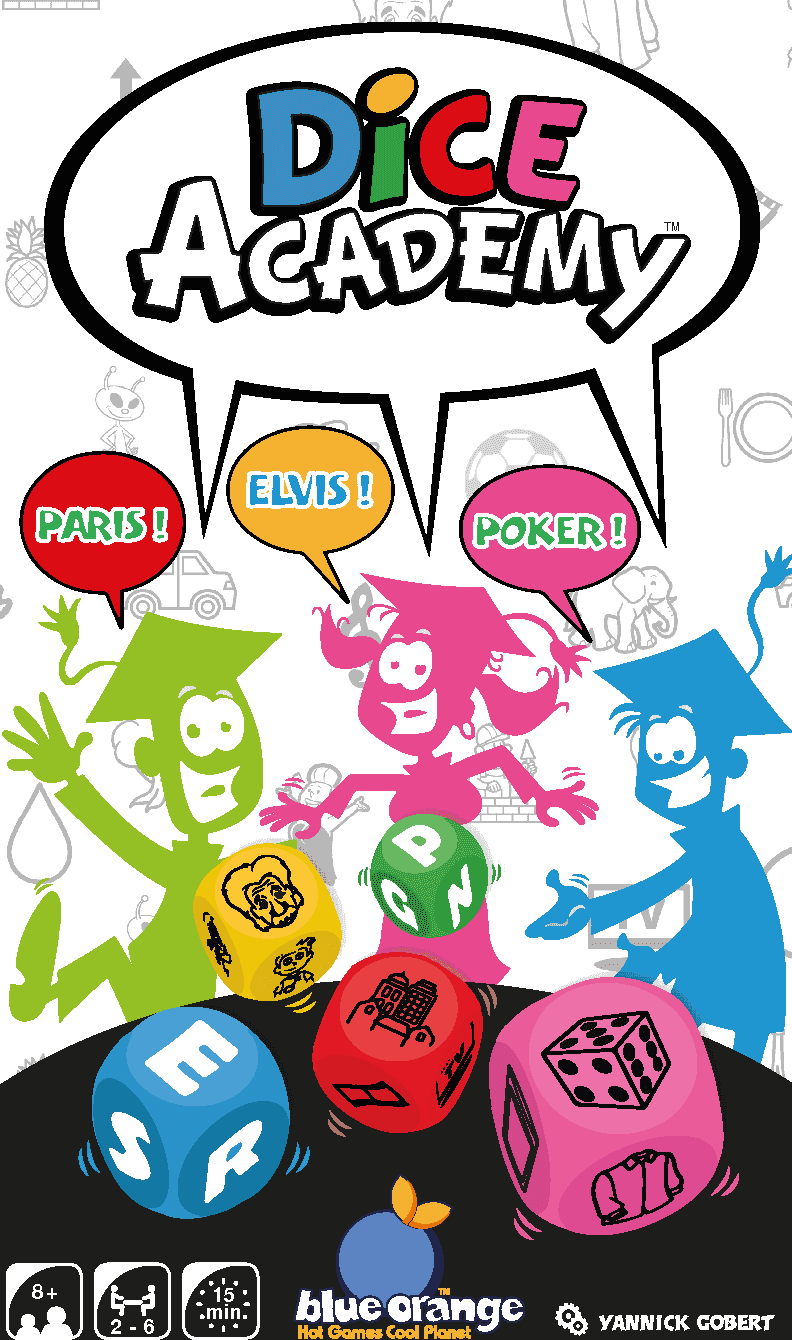 Portada juego de mesa Escuela de Dados