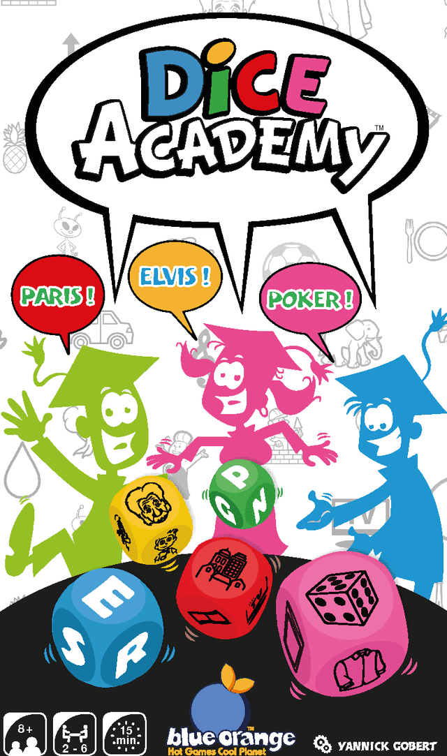 Portada juego de mesa Escuela de Dados