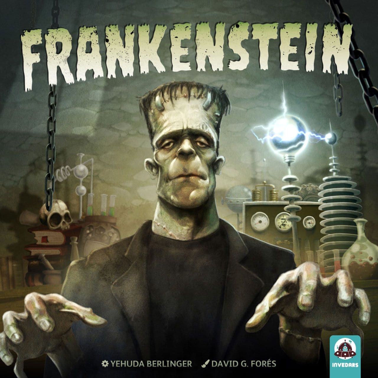 Portada juego de mesa Frankenstein
