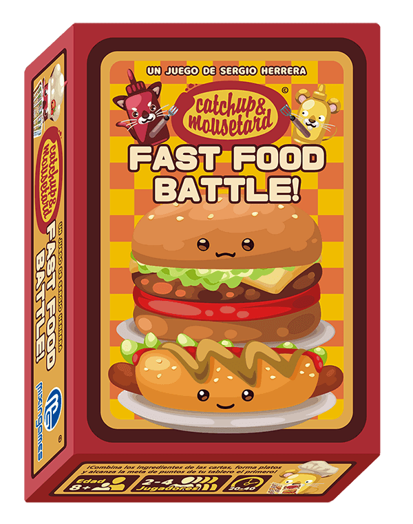 Portada juego de mesa Catchup & Mousetard: Fast Food Battle!