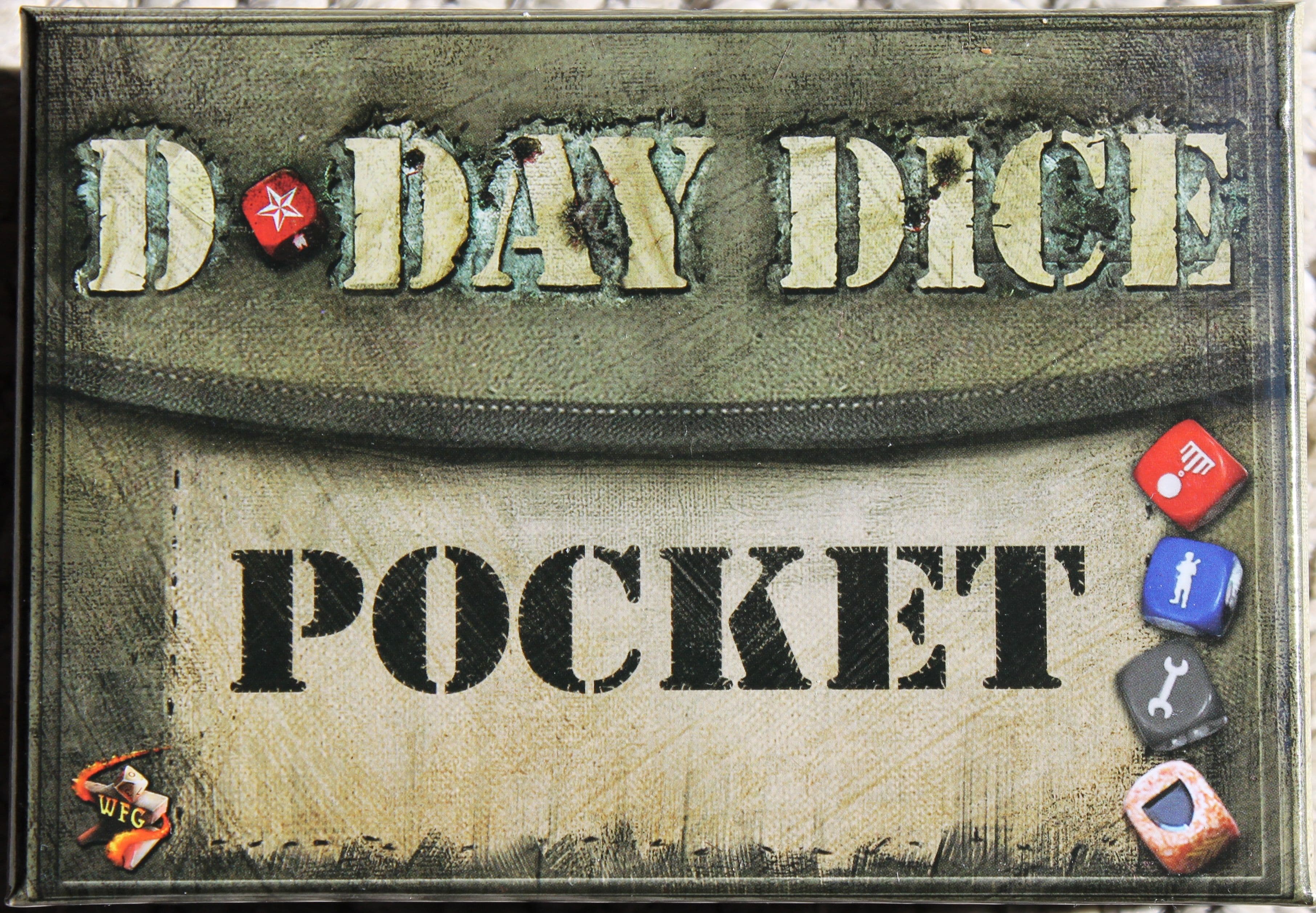Portada juego de mesa D-Day Dice de Bolsillo