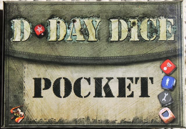 Portada juego de mesa D-Day Dice de Bolsillo