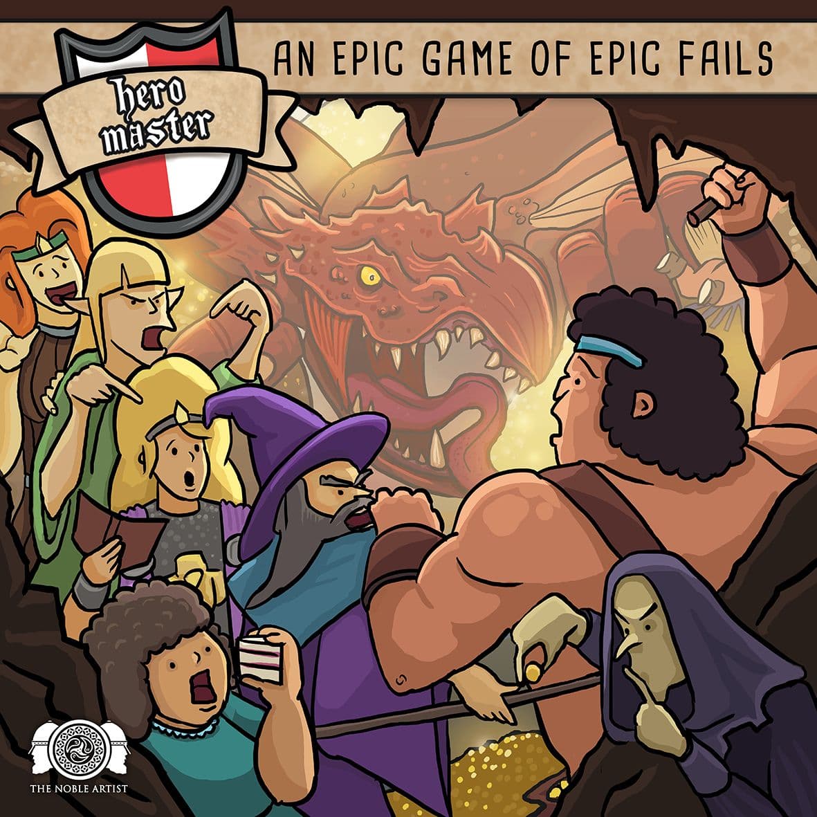 Portada juego de mesa Hero Master: An Epic Game of Epic Fails