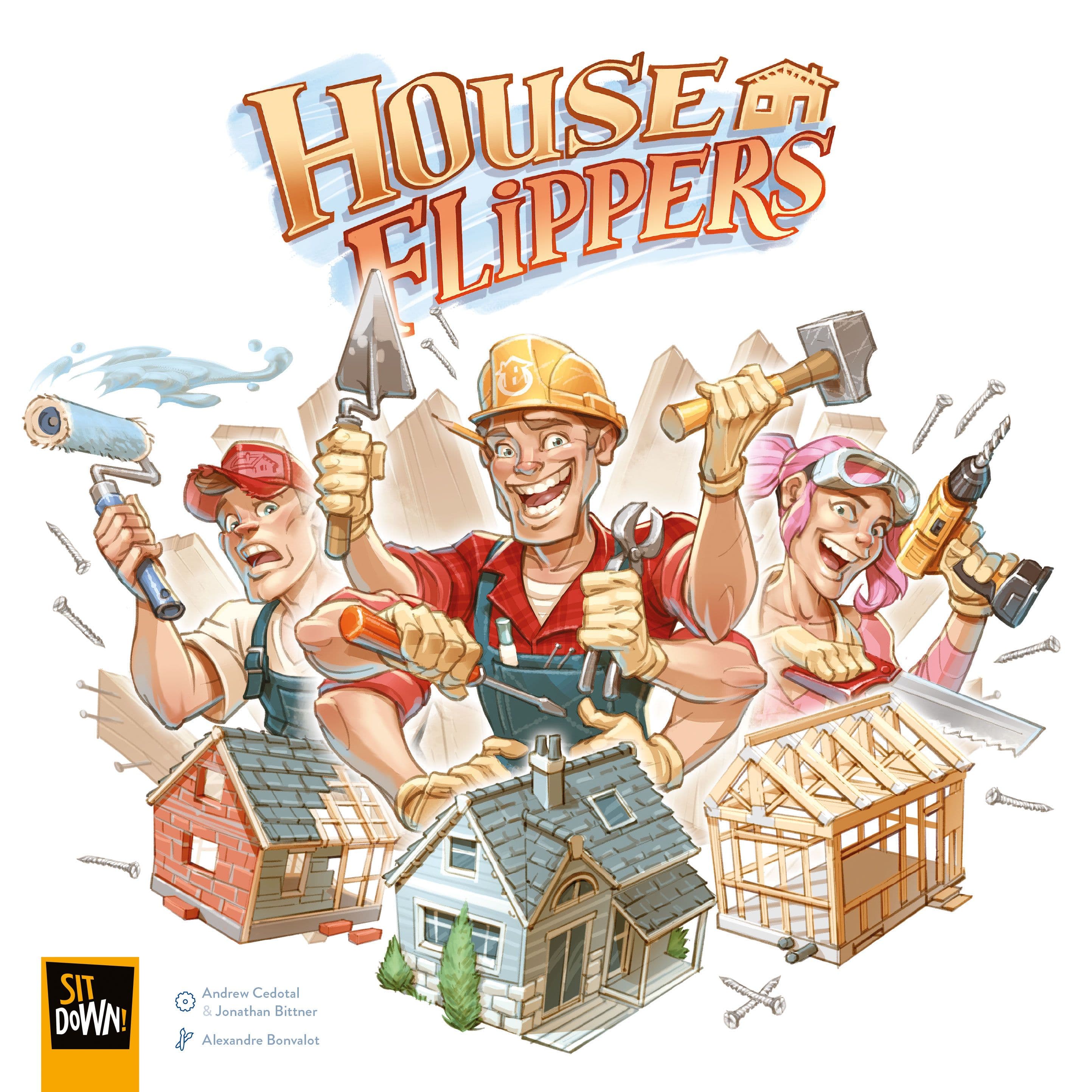 Portada juego de mesa House Flippers