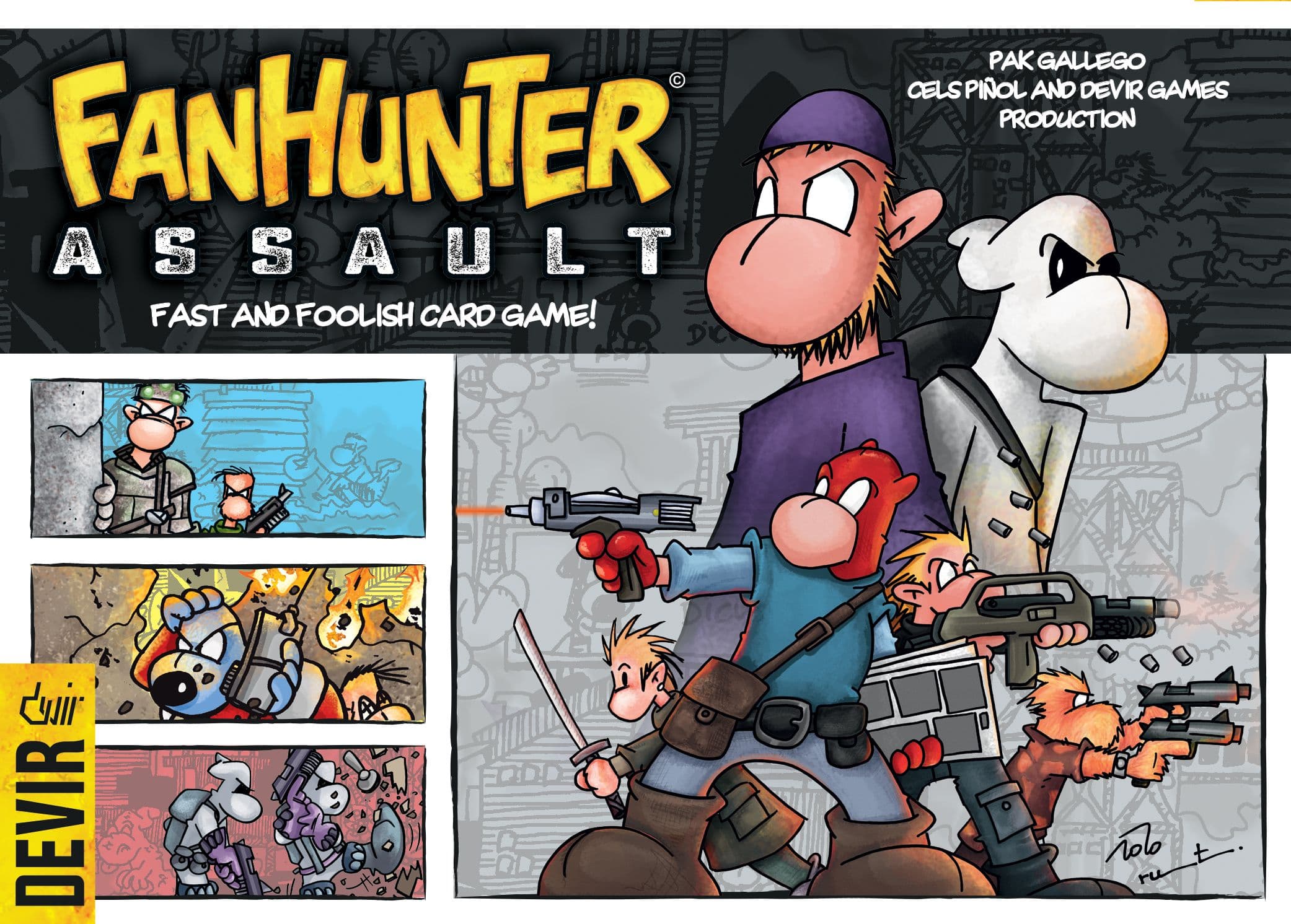 Portada juego de mesa Fanhunter: Assault