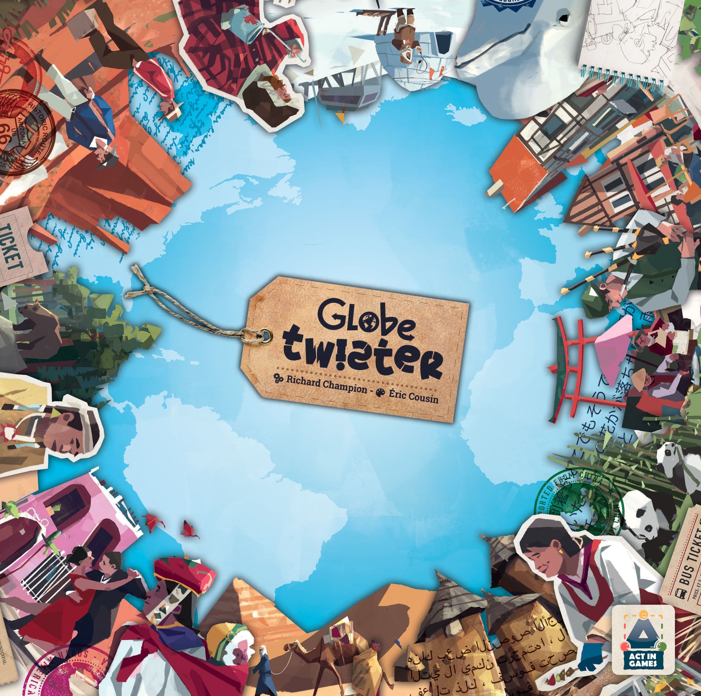 Portada juego de mesa Globe Twister