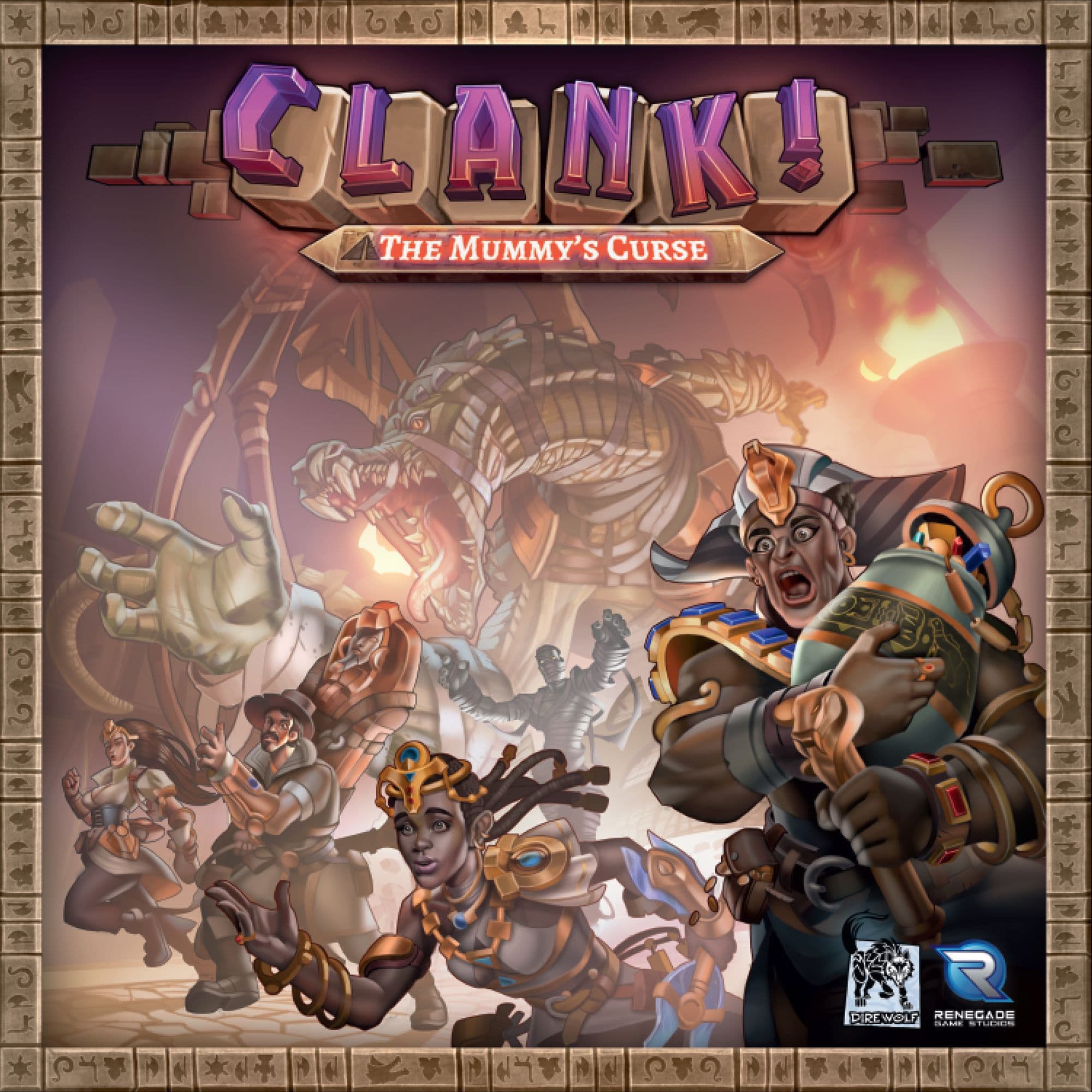 Portada juego de mesa Clank!: La maldición de la mómia