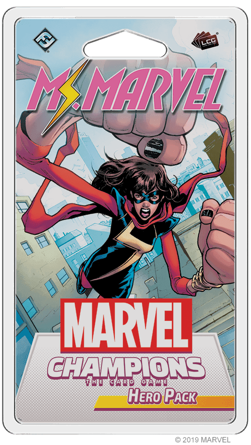 Portada juego de mesa Marvel Champions: El Juego de Cartas – Ms. Marvel Pack de Héroe