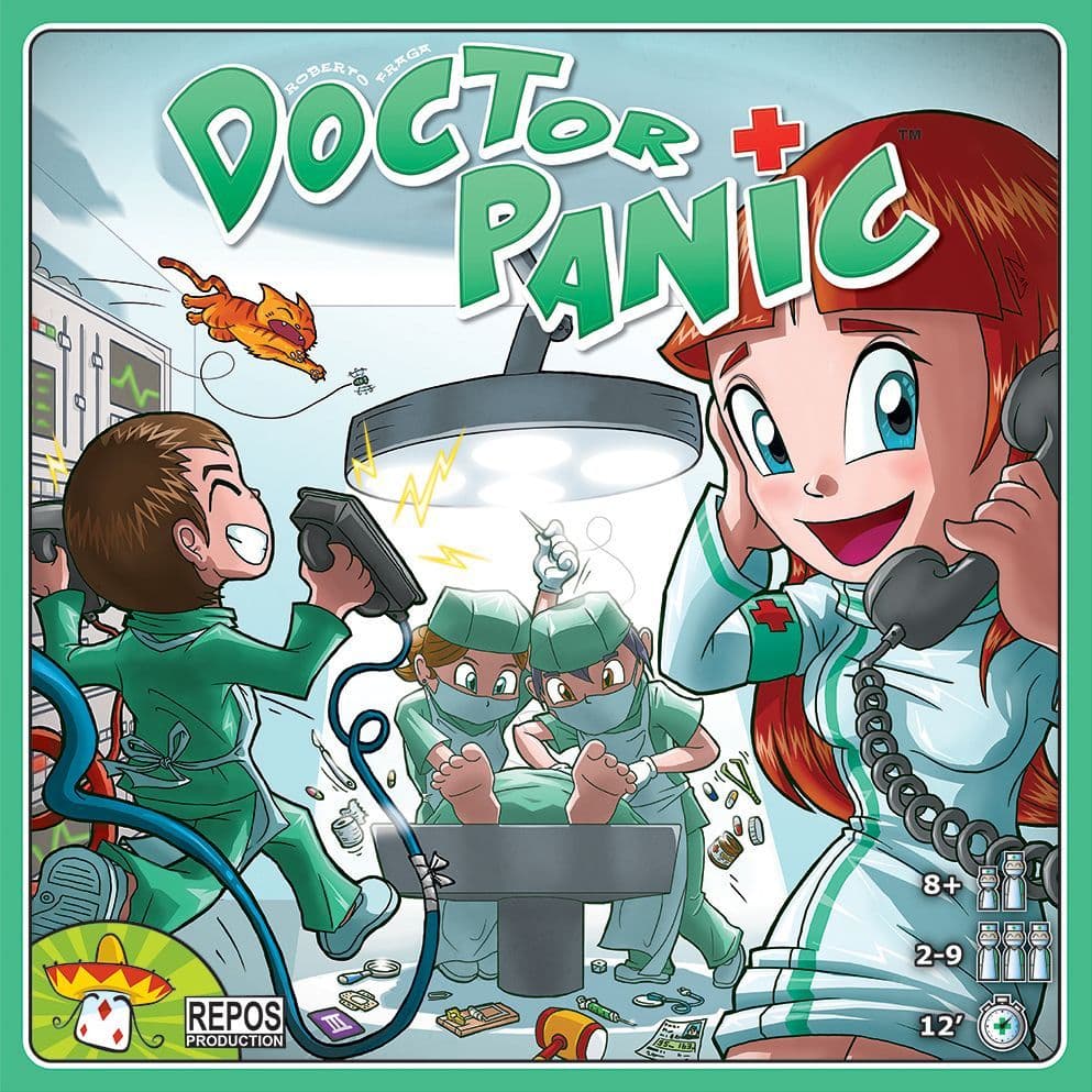 Portada juego de mesa Doctor Panic